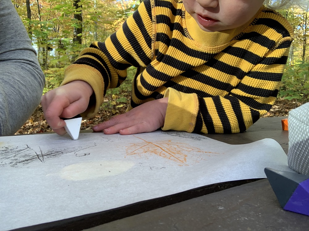 child doing crafts