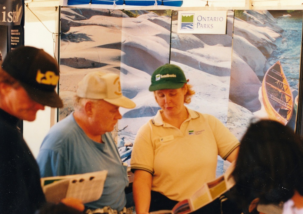 staff at booth