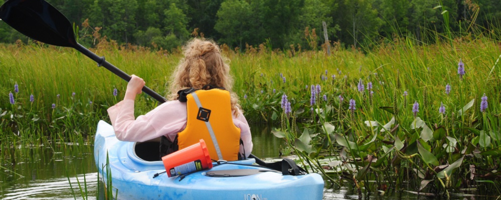 Person paddling