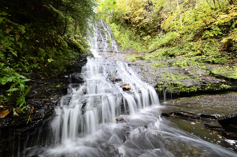 Small waterfall.