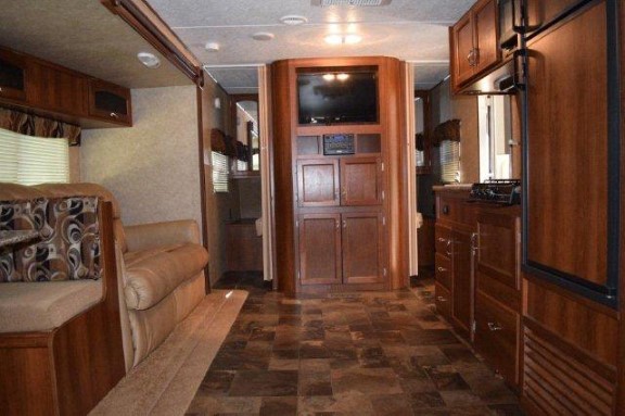 interior of trailer