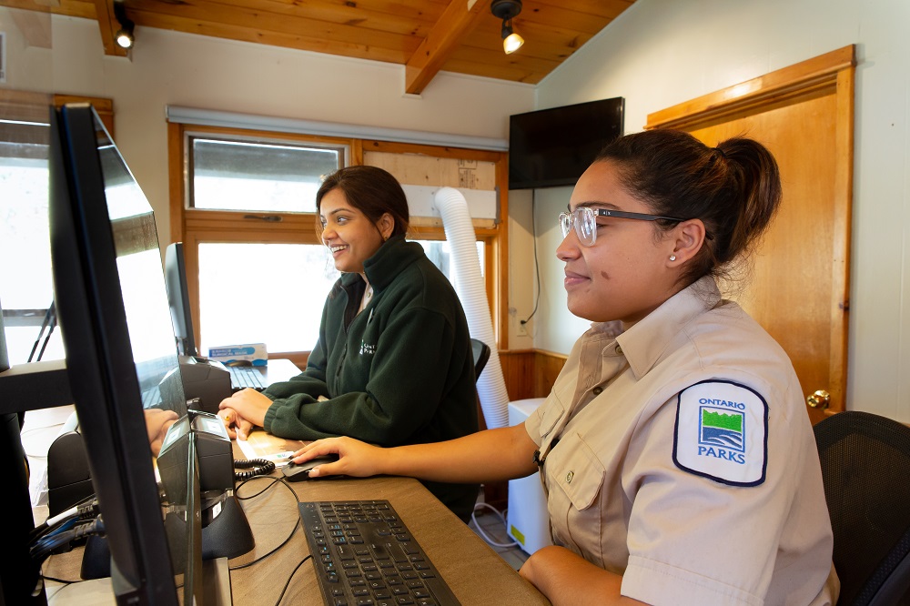 staff working at gate