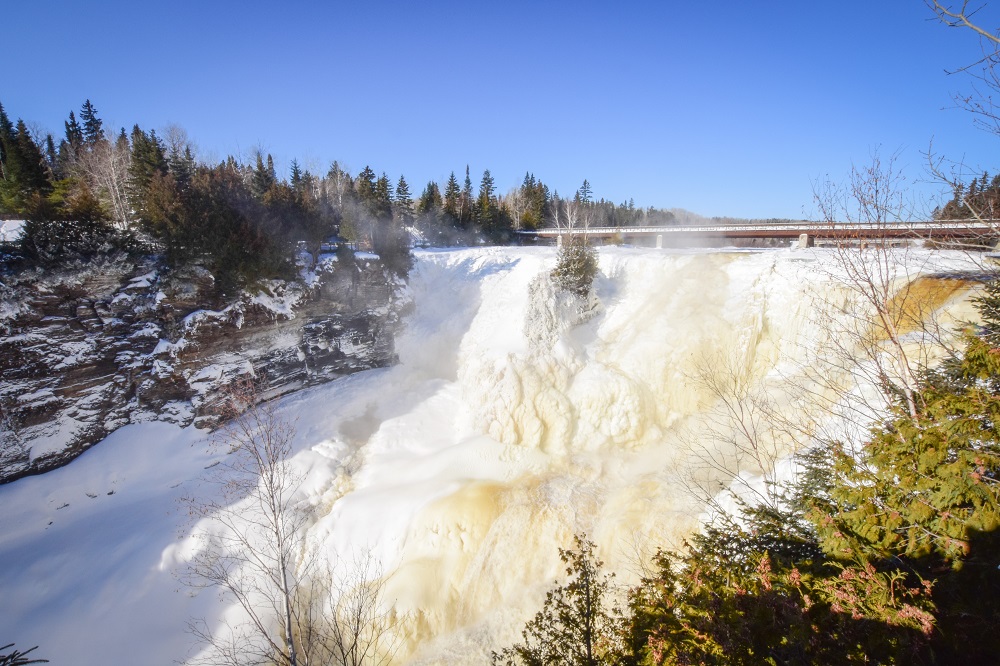 Kakabeka Falls in the winter