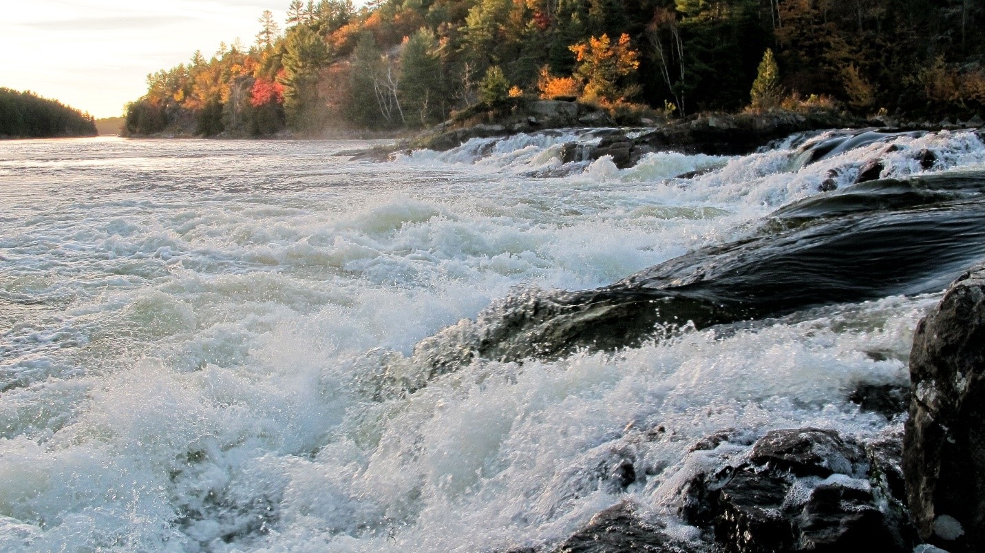 rushing river