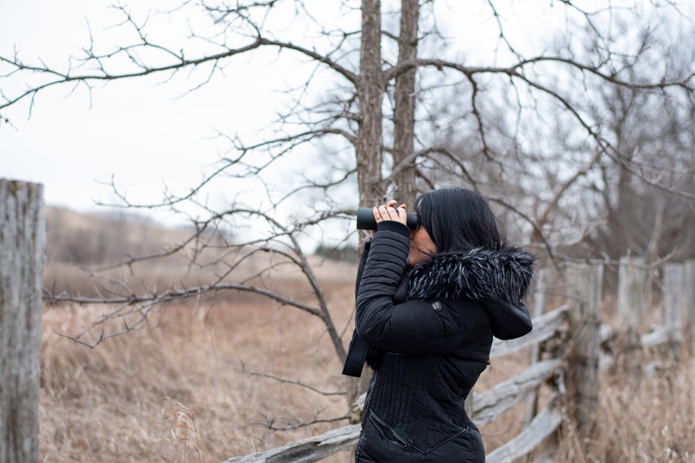 person birding