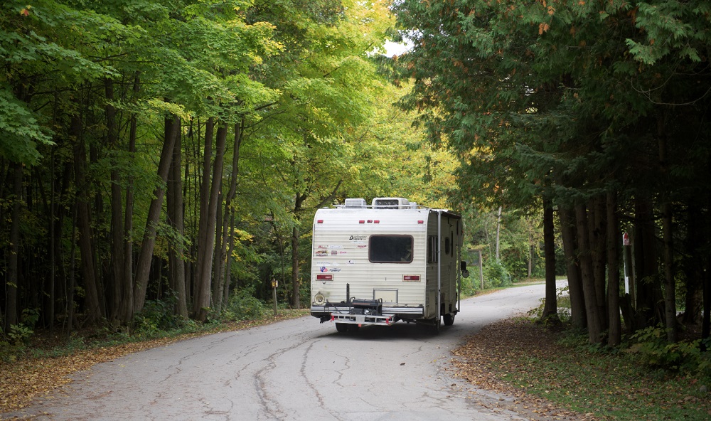 RV on road