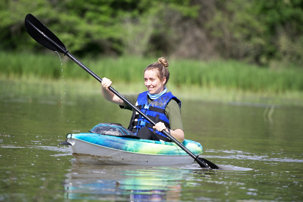 Kayaking solo