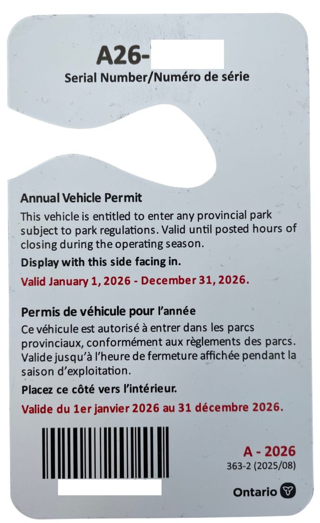 back of seasonal permit
