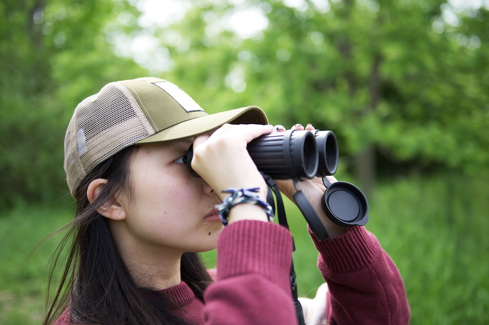 person birding