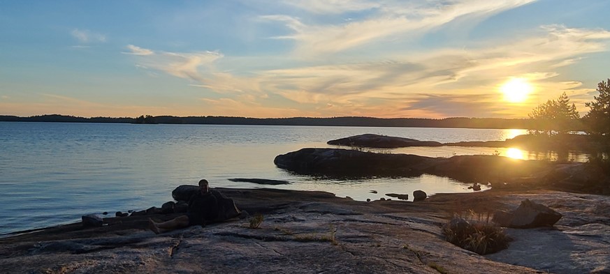 landscape at sunset