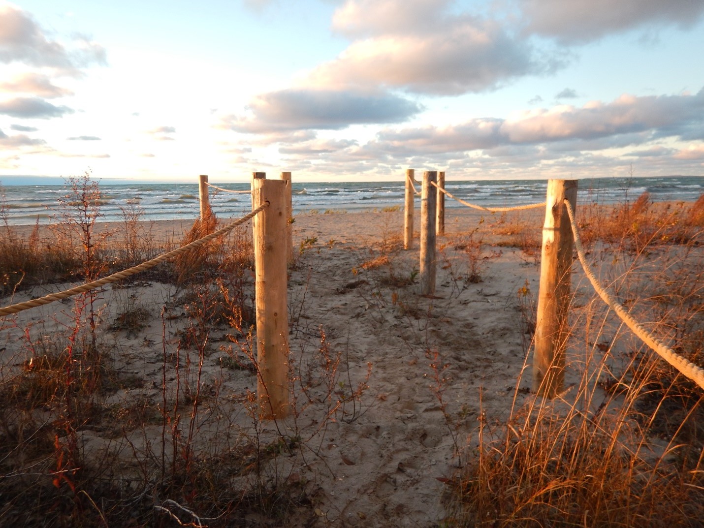 Entrance to beach at New Wasaga Beach Area