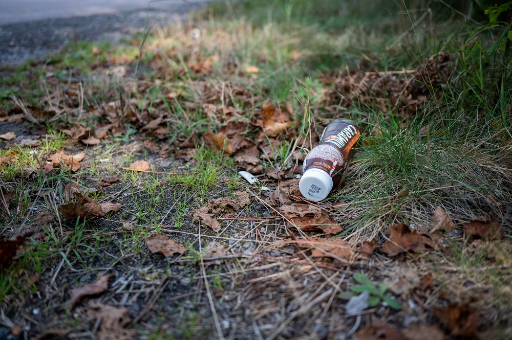 garbage in park