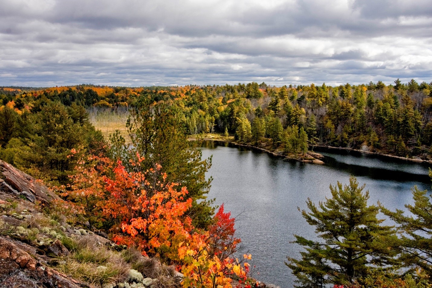 fall view of lake