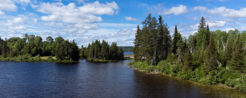 Halfway Lake on a sunny day