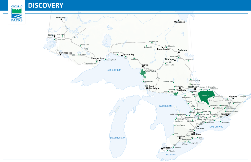 map highlighting where Discovery programs take place