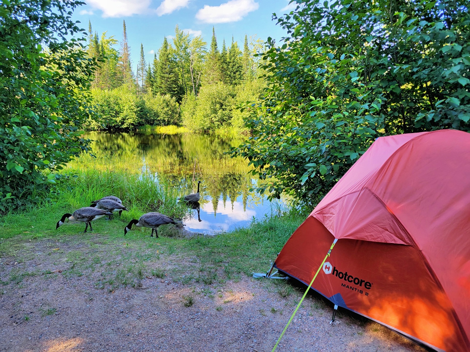 waterfront campsite