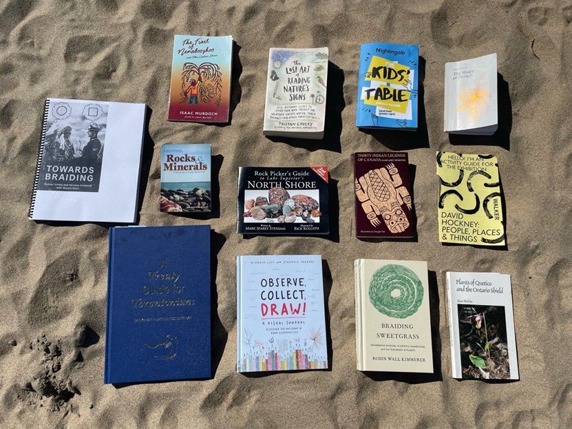 zines on sand