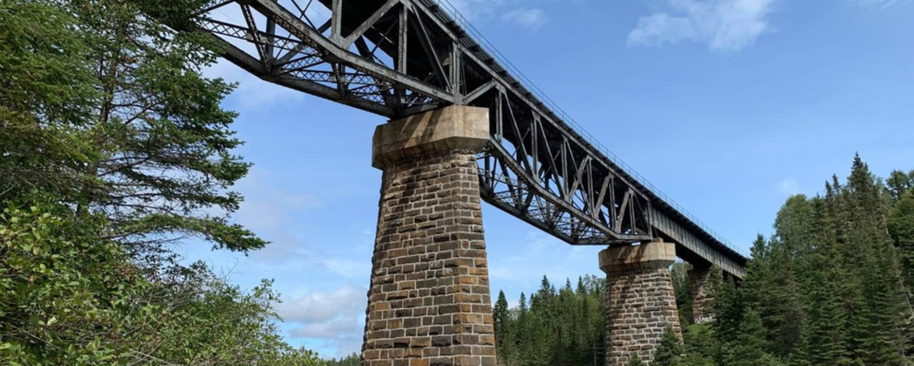 A railway bridge over a body of water