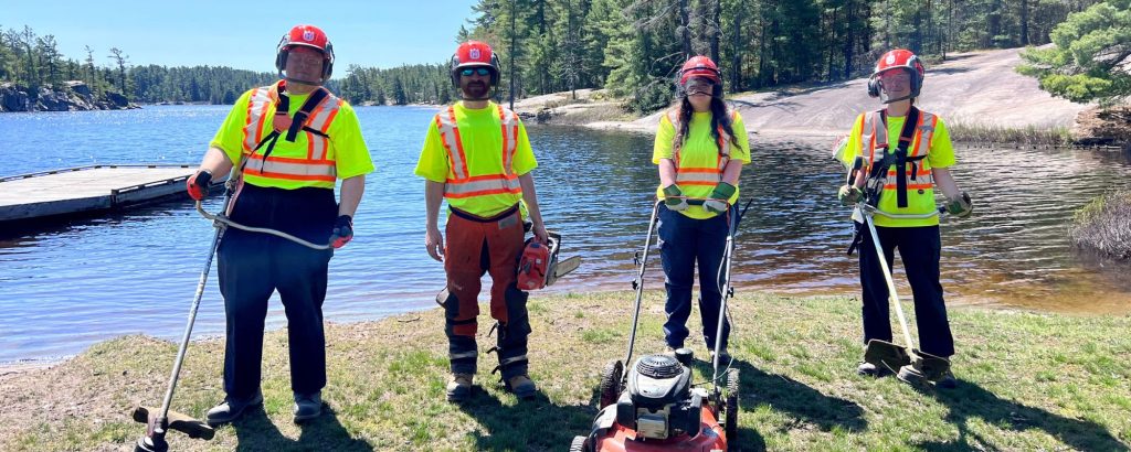 maintenance staff holding equipment