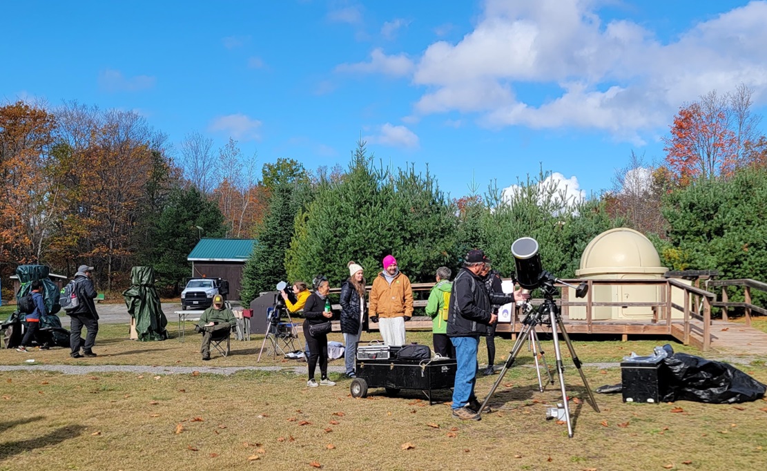 group of volunteers in park