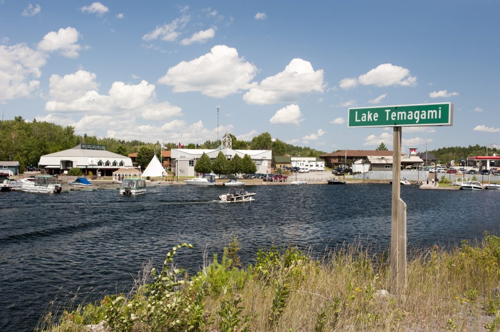 Temagami Village on the water