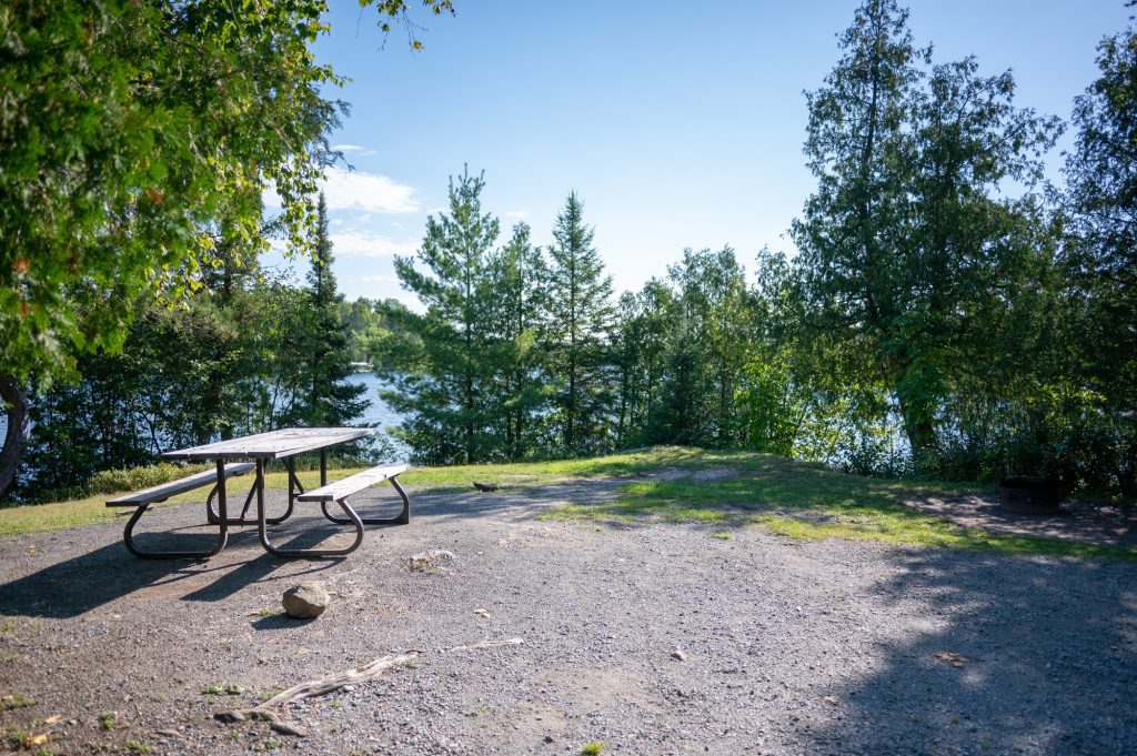 waterfront campsite