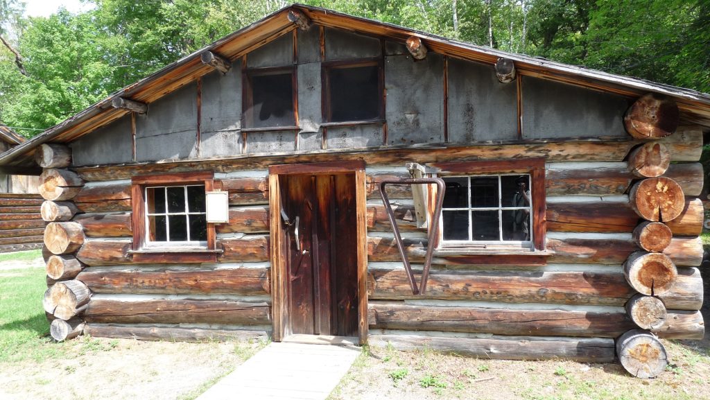 historic log cabin