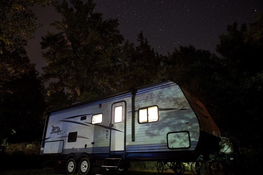 RV at night