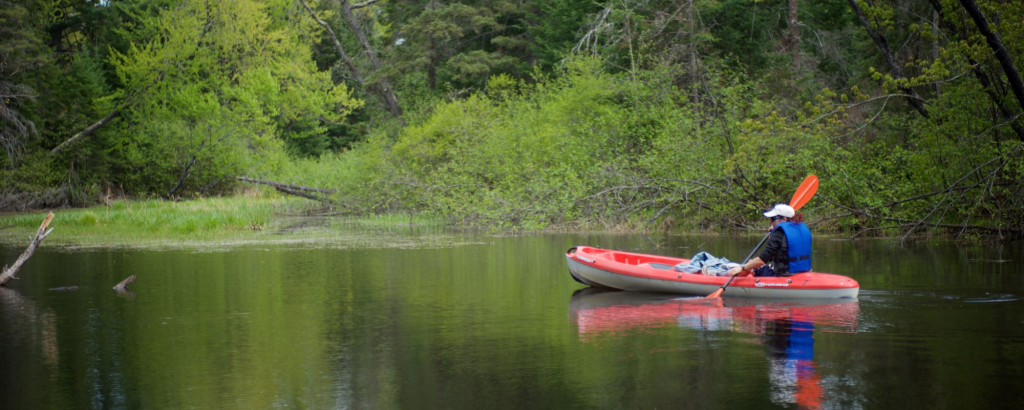 kayaker on a river