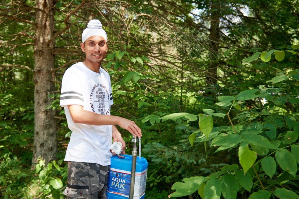 un robinet d'eau 