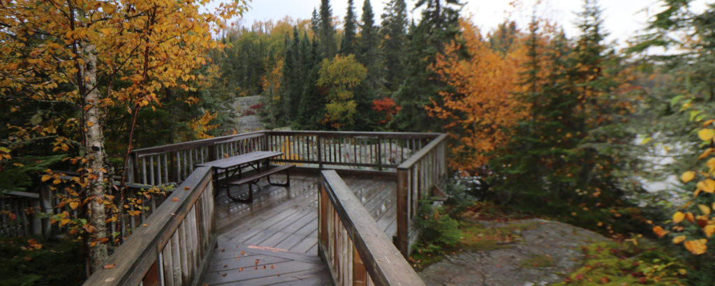 The start of the boardwalk on the Rainbow Falls Trail
