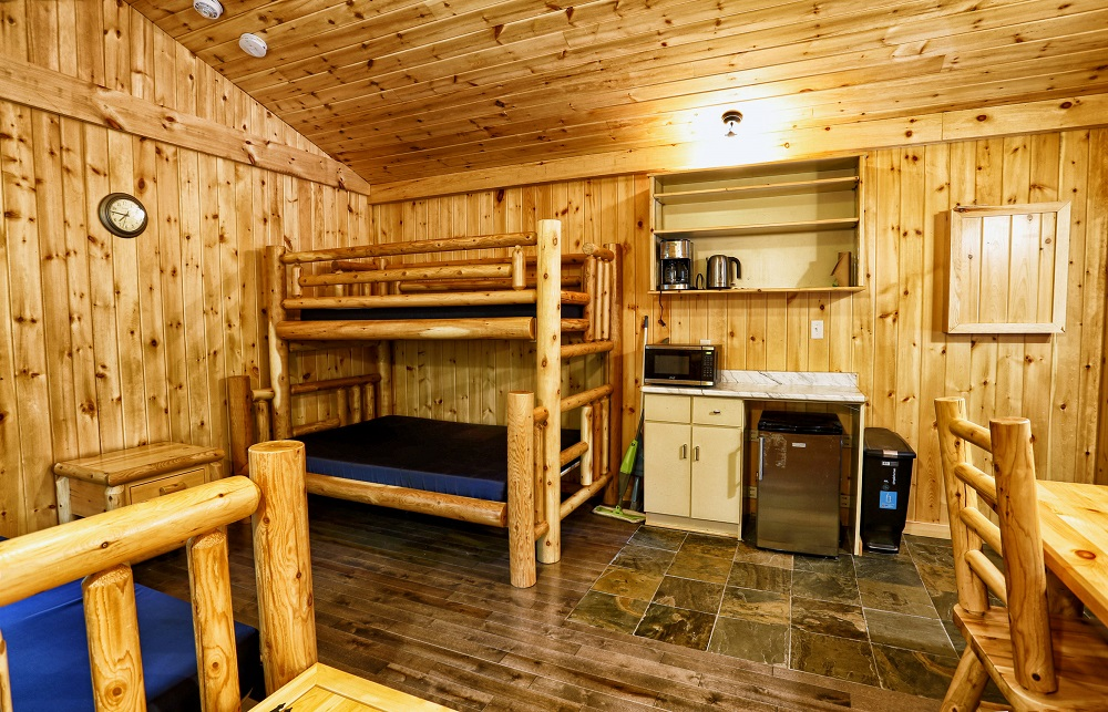 intérieur d'une cabane