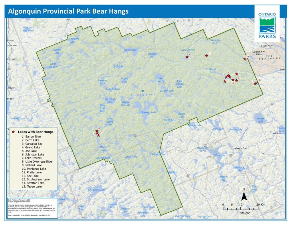 map of algonquin