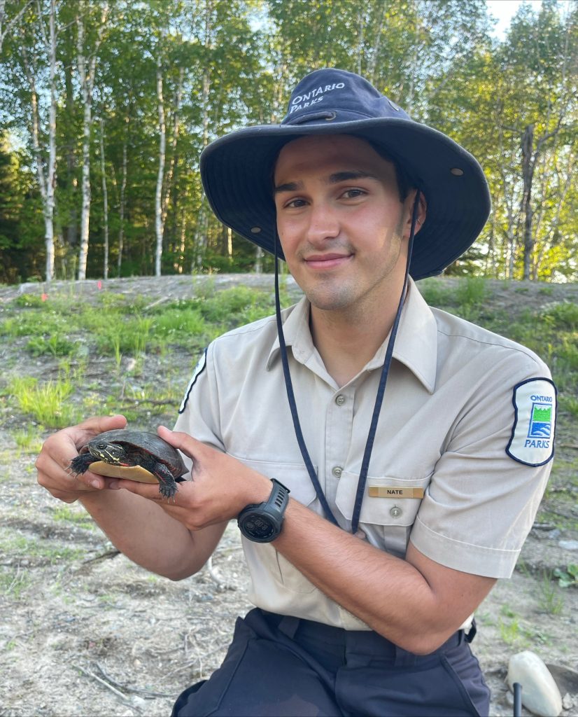 Nathan holding Painted Turtle